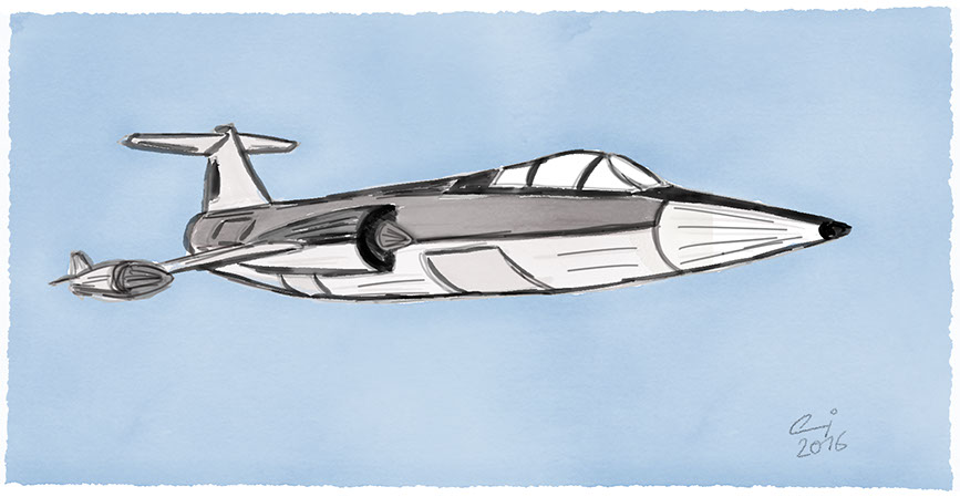 Zeichnung Starfighter